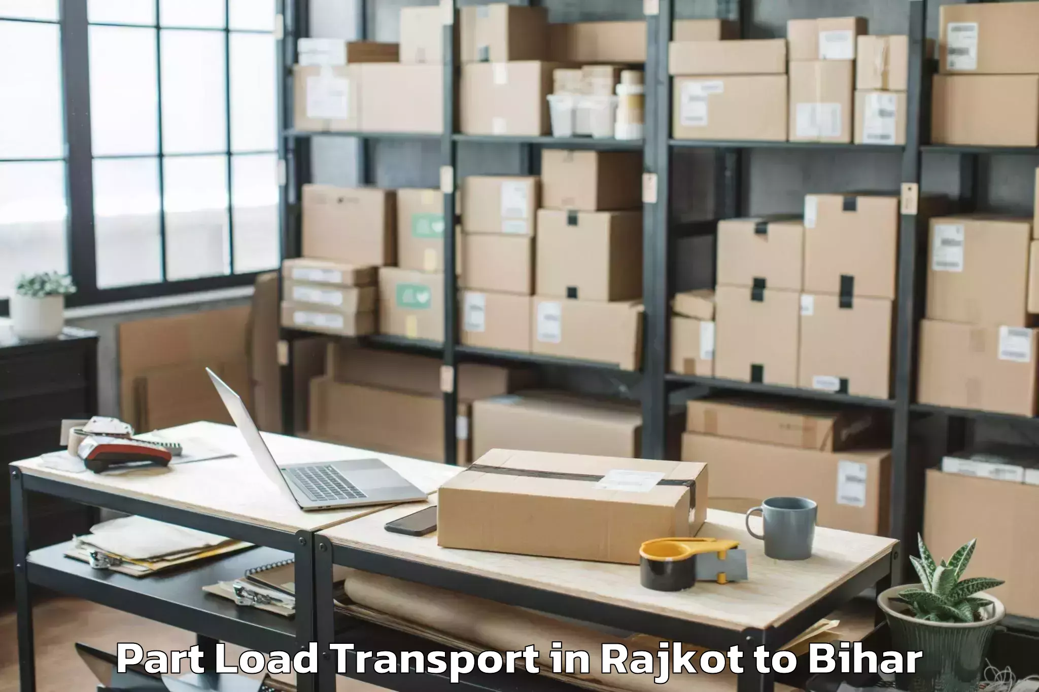 Rajkot to Udakishanganj Part Load Transport Booking